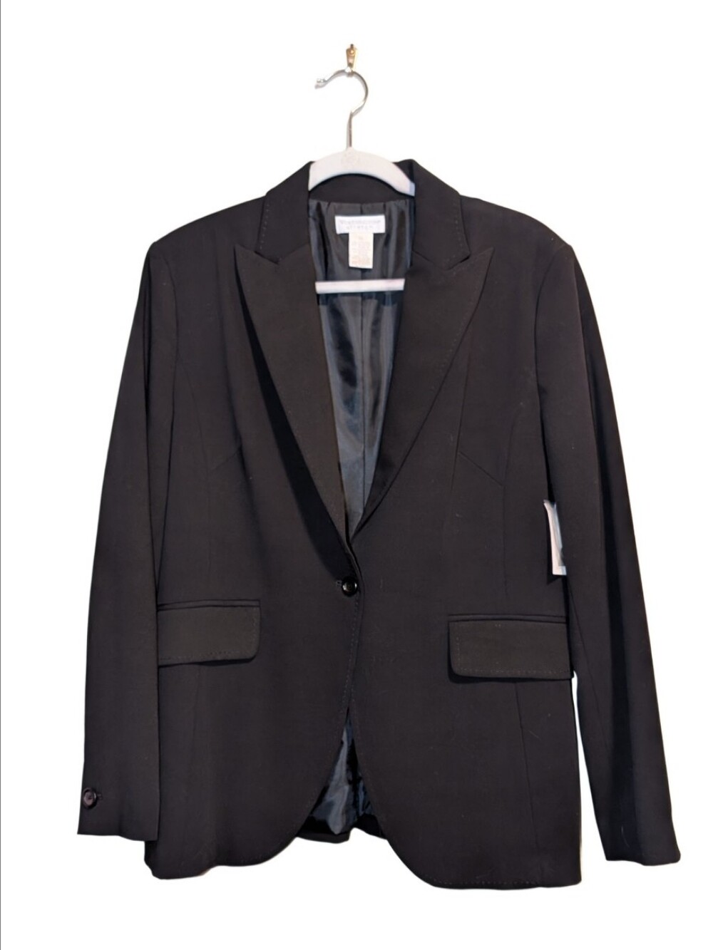 Classic Black Single-Button Blazer